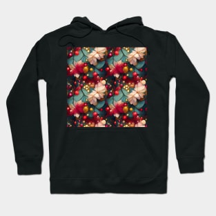 dreamy floral christmas Hoodie